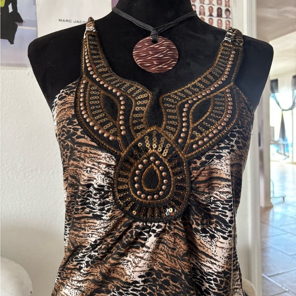 Simply Irresistible Black Embellished Sleeveless Tank Top - Picture 7 of 7